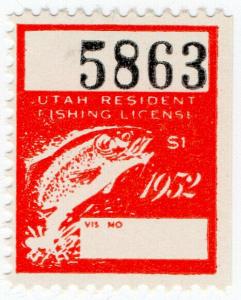 (I.B) US Revenue : Fishing License $1 (Utah)