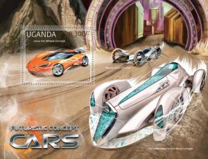 UGANDA 2012 SHEET FUTURISTIC CONCEPT CARS ugn12305b