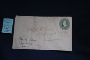 US U84 entire (cover) Ellensburg to San Francisco (#2889)