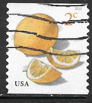 USA 5256: 2c Oranges, used, off paper, VF