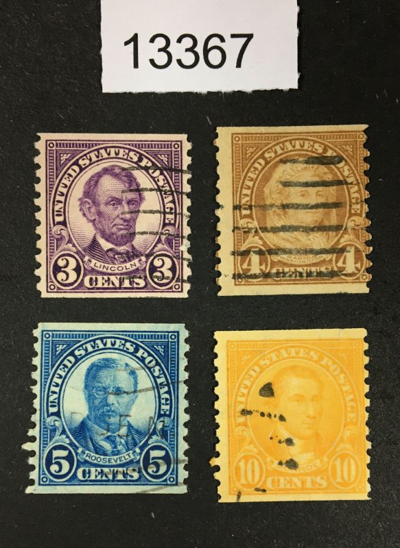 MOMEN: US STAMPS  # 600-603 USED LOT #13367