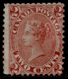 CANADA - Colony of Canada QV SG44, 2c rose-red, UNUSED. Cat £600.