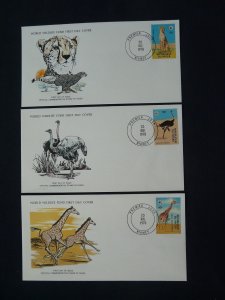 WWF animals fauna set of 3 FDC Niger 1978 (-50% for 10 sets or more)