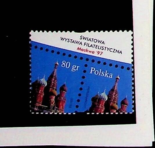 POLAND Sc 3372 NH ISSUE OF 1997 - STAMP EXPO IN MOSCOW