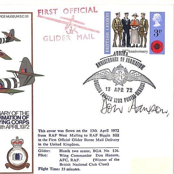 GB Formation of the Royal Flying Corps RAF West Malling {samwells}PTS 1972 BK130