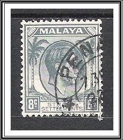 Straits Settlements #243 KG VI Used