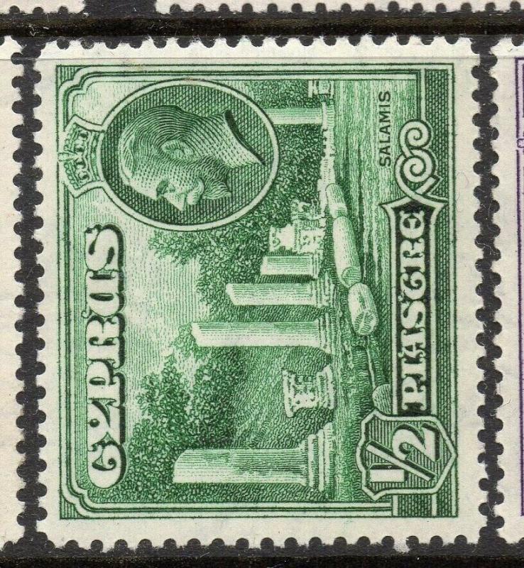 Cyprus 1934 Early Issue Fine Mint Hinged 1/2p. 303672