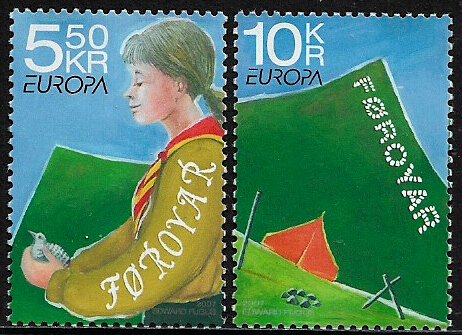 Faroe Is #485-6 MNH Complete Set - Europa - Girl Guides