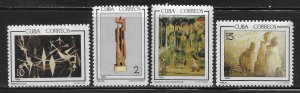 Cuba 948-951 Paintings set MNH