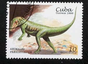 CUBA Sc# 3988 DINOSAURS prehistoric ORNITHOSUCHUS  10c  1999 used cto