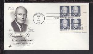 US 1393 Eisenhower 1970 P/B Artcraft U/A FDC 