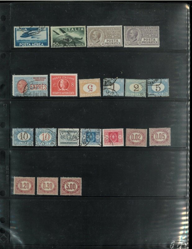 Italy M & U Collection in Vario Stock Sheets 1863-1957. Cat.2031.45