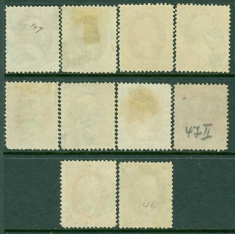 EDW1949SELL : USA 1870 Sc #146. 10 stamps. Used. Fancy cancels. Sound. Cat $200+