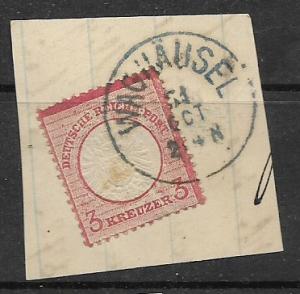 Germany Sc. #23 / Mi. # 25 3 Kreuzer Used L104