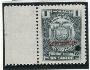 ECUADOR; Early 1900s Fiscal Revenue issue fine MINT SPECIMEN issue