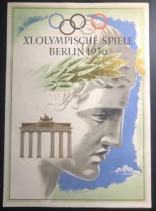 1936 Berlin Germany Olympics Telegram Souvenir Cover