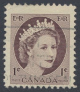  Canada  Sc# 337  Used QE II 1954 see details  / scans