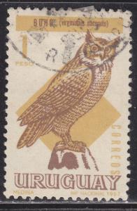 Uruguay 751 Great Horned Owl 1966