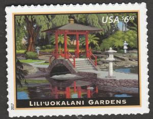 US 5156 Priority Mail Lili'uokalani Gardens $6.65 single (1 stamp) MNH 2017