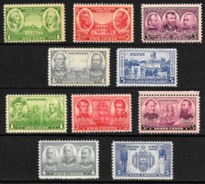Sc 785-794 Complete Set Army-Navy Issues MNH