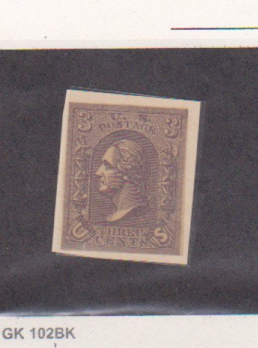 Scott # 79-E8 3c Brown Loewenberg Decalcomania on Onion Skin Paper MNH