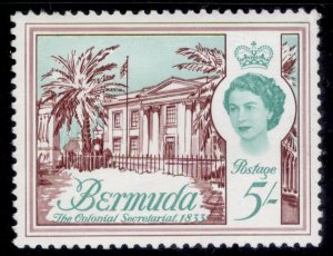 BERMUDA QEII SG177, 5s brown-purple & blue-green, NH MINT. Cat £2.