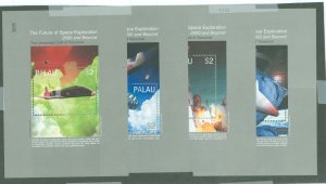 Palau #549-552  Single (Complete Set) (Space)