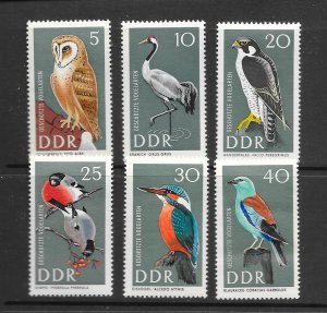 BIRDS - GERMANY (DDR) #915-20 MNH