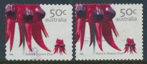 Australia  SC# 2397 & 2401 Used Stuart's Desert Pea please see details