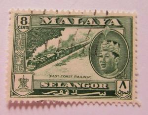 Malaya  SC #118 EAST COAST RAILWAY  Used stamp