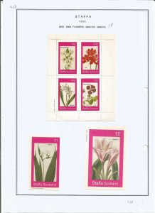 STAFFA - 1982 - Flowers - Sheets - Mint Light Hinged - Private Issue