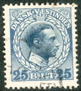 DANISH WEST INDIES  SC #55, USED - 1915 - DWI009