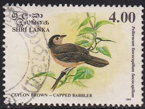 Sri Lanka 1080 Ceylon Brown-Capped Babble 1993