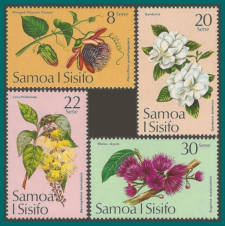 Samoa 1975 Tropical Flowers, MNH 411-443,SG440-SG443