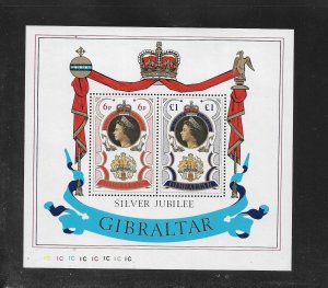 Gibraltar Stamps: 1977 QEII Silver Jubilee #339a; Souvenir Sheet/2; MNH
