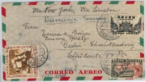 58639 - MEXICO - POSTAL HISTORY: AIRMAIL COVER to ITALY 1940 - GERMAN CENSOR