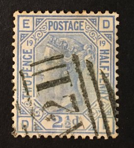 Great Britain Sc. #68 used, plate 19