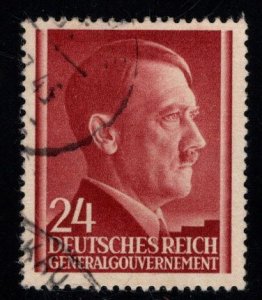 Poland Scott N83 German occupation WW2 Hitler Used stamp