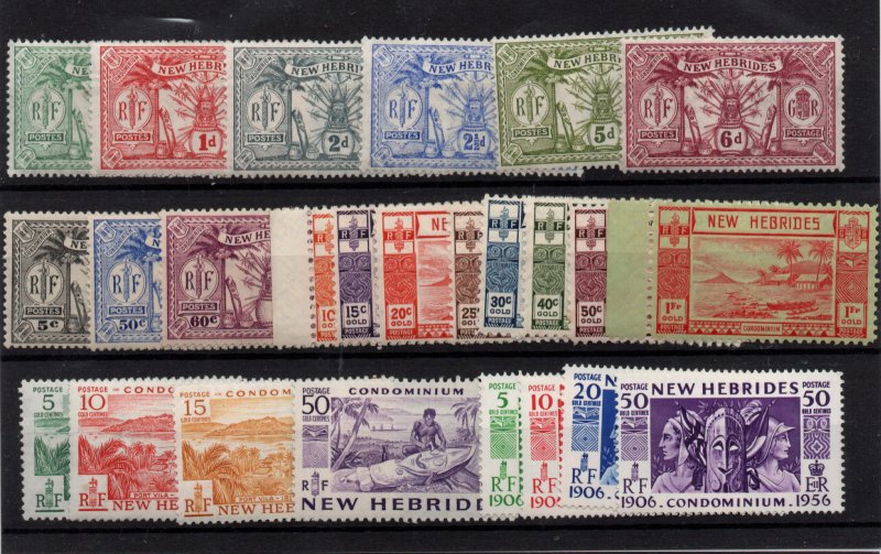 New Hebrides mint LHM collection WS36863