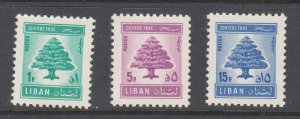 LEBANON- LIBAN MNH SC# J69-J71 - POSTAGE DUE STAMPS - CEDAR