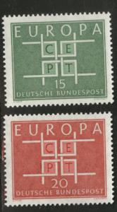Germany Scott 867-868 MH* 1963 Europa set