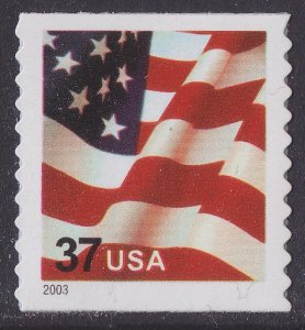 US 3632A Old Glory 37c coil single SSP MNH 2003