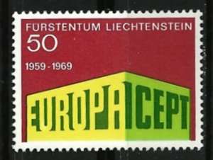 Liechtenstein # 453   Europa  1969 (1) Mint NH
