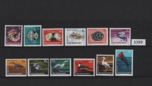(3399) Cocos (Keeling) Islands Scott 08-19 Lightly Hinged, definitives, birds