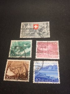 Switzerland B222-226 used (1)