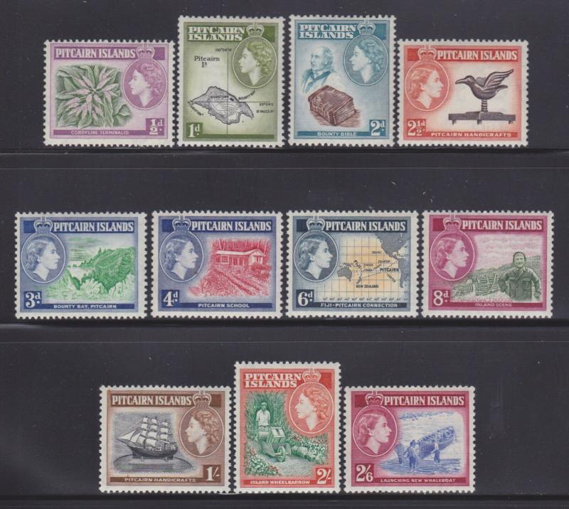 Pitcairn Is 20-30 VF-OG-LH set nice colors ! cv $ 64 ! see pic !