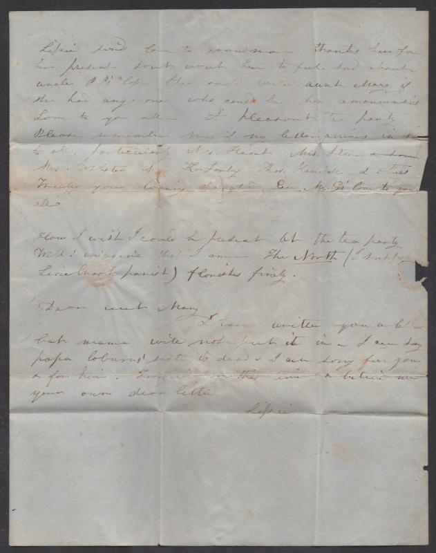 **US Stampless Cover, Folded Letter, Rahway, NJ,  January 4, 1846, Paid