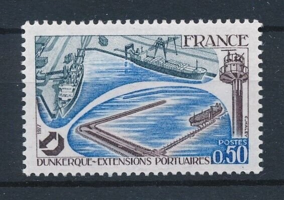 [113468] France 1977 Transport boats Port Dunkirk  MNH