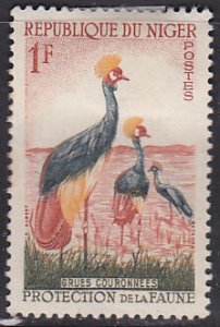 Niger 91 Crested Cranes, Birds 1959