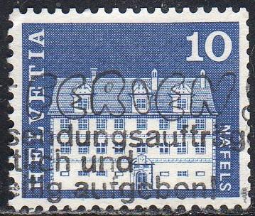 Switzerland 441 - Used - 10c Freuler Mansion (1968)